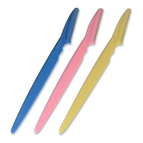 Jessamy N21 pack 3 perfiladores cejas color rosa, azul y amarillo