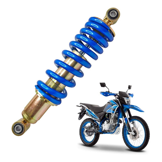 Amortiguador Monoshock Ajustable Para Italika Dm250 Azul