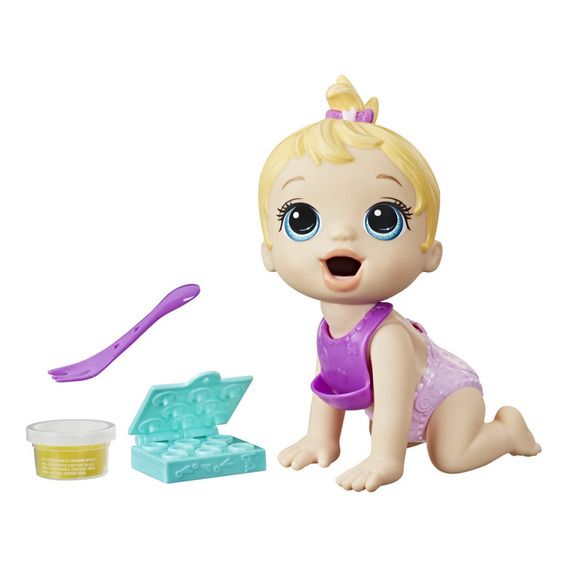 Muñeca Baby Alive Hora De Comer Bebé Cabello Rubia