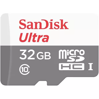 Cartão De Memória Sandisk Ultra Com Adaptador Sd 32gb Sdsqunr-032g-gn3ma