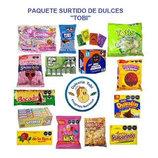 Tobi Paquete Fiesta Piñata Dulces Surtido