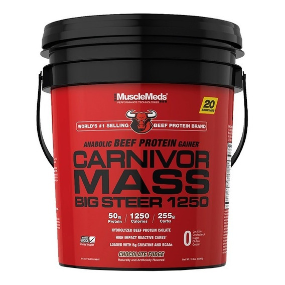 Proteina Musclemeds Carnivor Mass Big Steer 15 Lbs Sabores