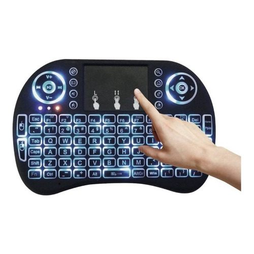 Mini Teclado Inalambrico Smart Tv Retroiluminado Tecnolab 