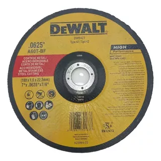 Discos De Corte Dewalt 7 Pulgadas