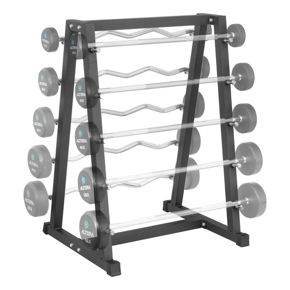 Rack Para Barras Con Peso Integrado Altera Soporte Gimnasio