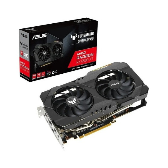 Placa de video AMD Asus  TUF Gaming Radeon RX 6500 Series RX 6500 XT TUF-RX6500XT-04G-GAMING OC Edition 4GB