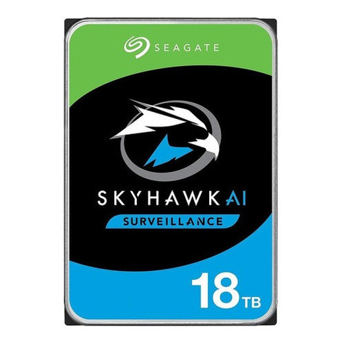 Disco duro interno Seagate Skyhawk Ai ST18000ve002 de 18 TB