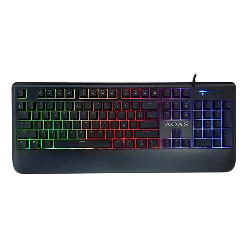 Teclado Mecánico Con Luces Tecla Ñ  Color Del Teclado Negro