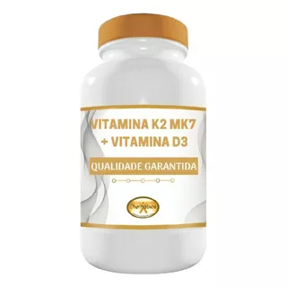 Vitamina K2 Mk7 100mcg + Vitamina D3 2.000ui 30 Cápsulas Sabor Sem Sabor