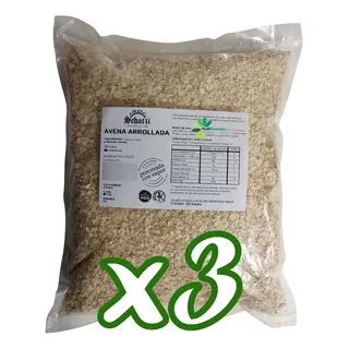 Avena Arrollada Orgánica X 1.5 Kg Schatzi Libre Ogm X 3 Uni