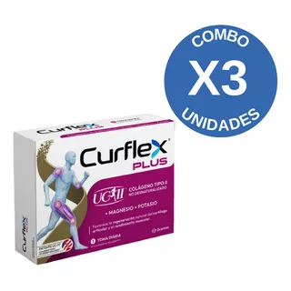 Pack X3 Suplementos Curlflex Plus En Caja 30un
