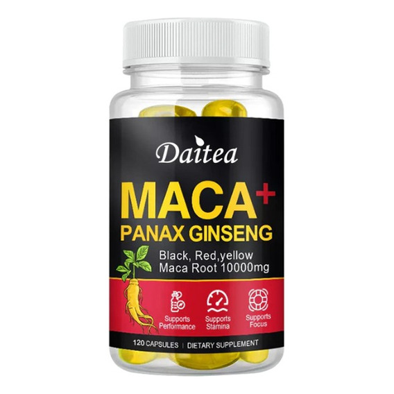 Maca Negra,roja Y Amarilla  120 Cápsulas De 10000mg