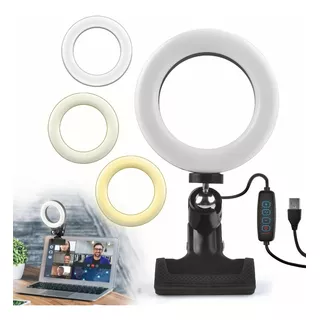 Lampara Aro De Luz Led De 4.5 Pulgadas Con Clip De Luz