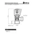 Llave De Arresto De 1/2 Metal Cromada Macho-hembra Belt-g Gs