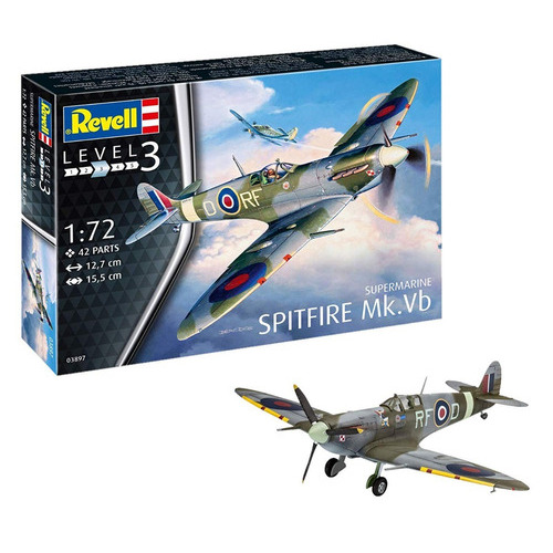 Avión Revell 03897 Supermarine Spitfire Mk.vb 1/72 42 piezas