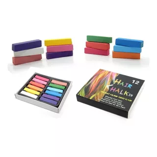 Tiza Tinta Cabello 12 Hair Chalk Temporal Tienda Virtual