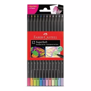 Lapices Faber Castell Supersoft Neon/pastel X 12 Colores