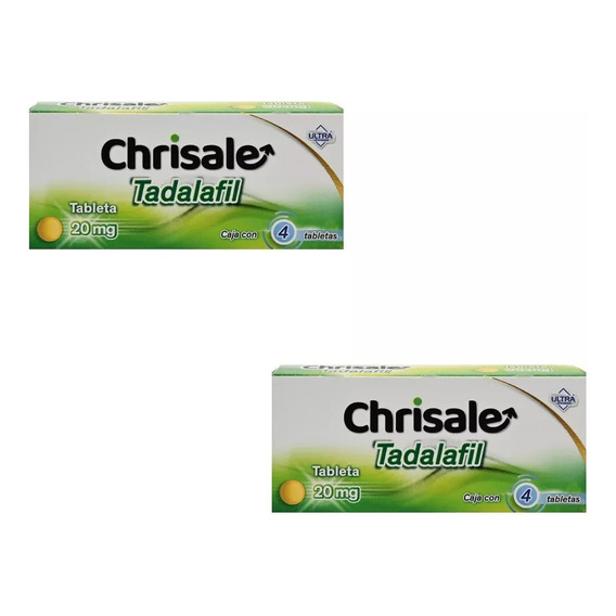Chrisale Tadalafil 20 Mg Con 4 Tabletas Ultra / 2 Cajas