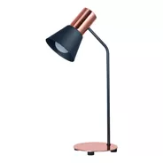 Lámpara Escritorio Con Pantalla Embudo / Color Negro-cobre