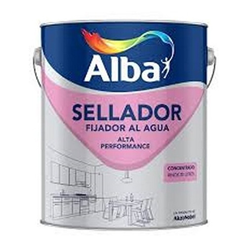 Sellador Fijador Al Agua Alba 4 Lt Premium