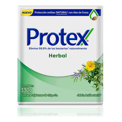 Jabon Protex Herbal 3x120gr - G A $33