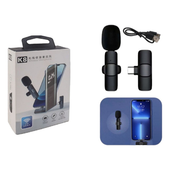 Microfono Inalambrico Para Celular Modelo Type-c Conexion Bt
