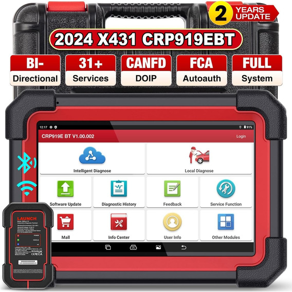 Escaner Launch Crp919e Bt Bidireccional Can-fd Ecu Cod