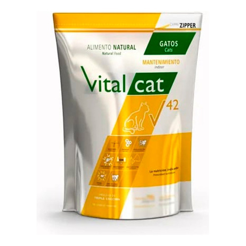 Alimento Vitalcat V 42 Indoor para gato adulto en bolsa de 7.5 kg