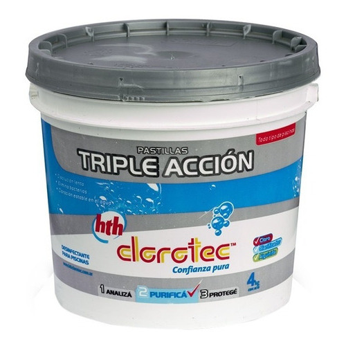 Pastillas De Cloro Triple Accion 4 Kg Clorotec - Rex