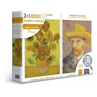 Quebra Cabeça Van Gogh Retrato Girassóis 2000 Peças Toyster