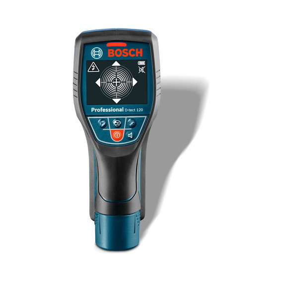 Detector Bosch D-TECT 120 materiales digital scanner metal agua pilas color azul