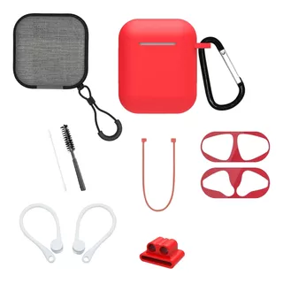 Funda Y Kit De Accesorios 9 En 1 Para AirPods 2 O 1