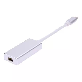 Cabo Usb 3.1 Tipo-c X Mini Displayport Fêmea De 18 Cm Cor Branco