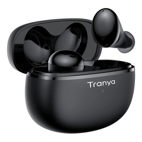 Audífono in-ear gamer inalámbrico Tranya T20 negro con luz LED
