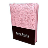 Biblia Rvr60 Letra Gigante Tamaño Manual C/índice Rosa/café