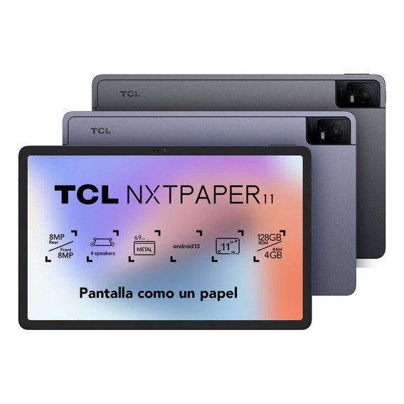 Tablet Tcl Nxtpaper 11 128gb + 4gb Color Gris Oscuro Wifi