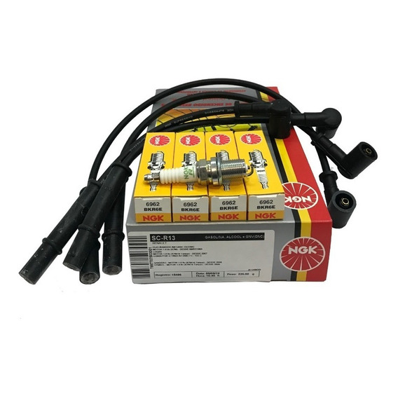 Juego De Cables Y Bujias Ngk Logan 1.6 8v K7m