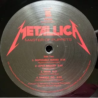 Vinilo Metallica Master Of Puppets Nuevo Sellado