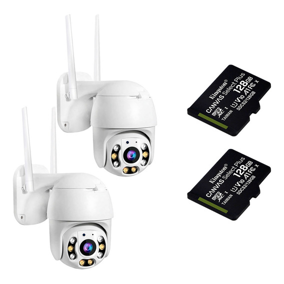 Pack Ahorro 2 Camaras Exterior Wifi Sensor + Memoria Microsd