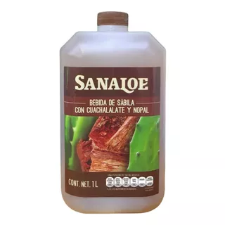 Bebida De Sábila Cuachalalate Y Nopal 1lt Sanaloe Gastritis