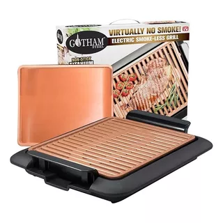 Gotham Smokeless Grill + Plancha - - Color Cobre