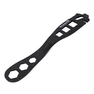 Llave Californiana Para Alambrador Curva 250 Mm Biassoni Color Negro