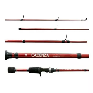 Vara Carretilha Cadenza C602 8-17lbs 1,80m Vermelha Albatroz