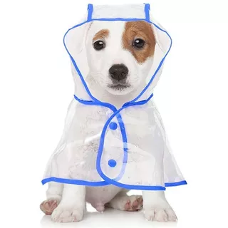 Capa De Lluvia Para Perro Impermeable Transparente