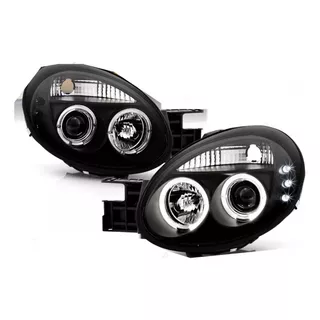 Faros De Lupa + Puntos Led Para Dodge Neon 2003 - 2005