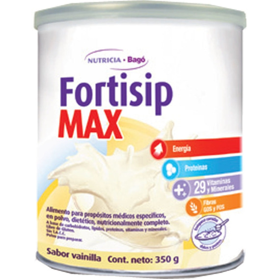 Suplemento Nutricional Fortisip Max En Polvo Vainilla 350 G