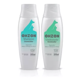Kit Shampoo + Condiciona Ohzon 300ml Oleo Girassol Ozonizado