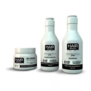 Kit Matizador Hair Brasil Shampoo + Condicionador + Máscara