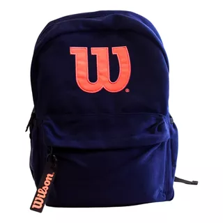 Mochila Juvenil Wilson Llavero Reforzada Ajustable Azul Marino