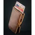 Baleine Kansas billetera aluminio y cuero antirobo rfid color pard brown